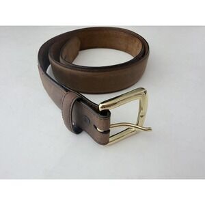 3D Genuine Leather Belt Men's Size 44 Brown Western USA 5600 Casual Work